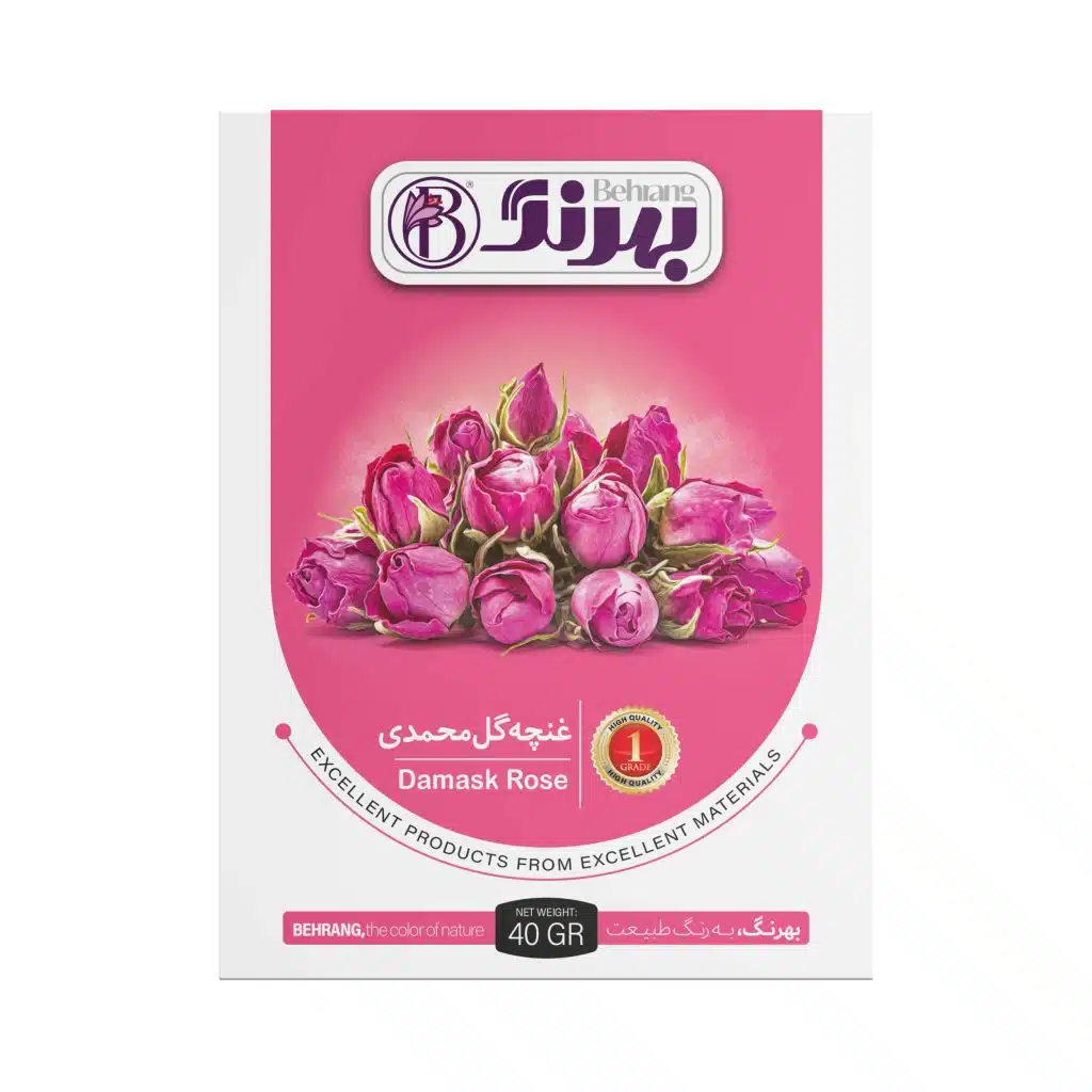 غنچه گل محمدی 40 گرمی بهرنگ