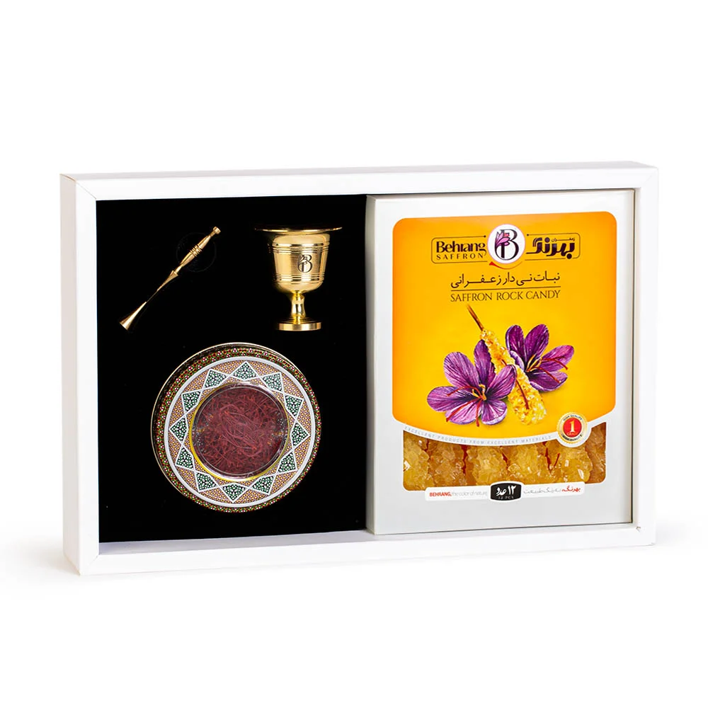 پک هدیه زعفران، نبات و هاون