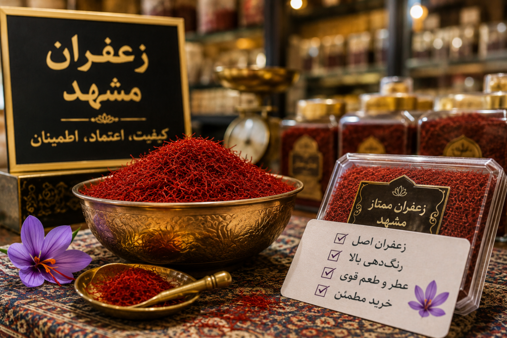 خرید زعفران عمده مشهد