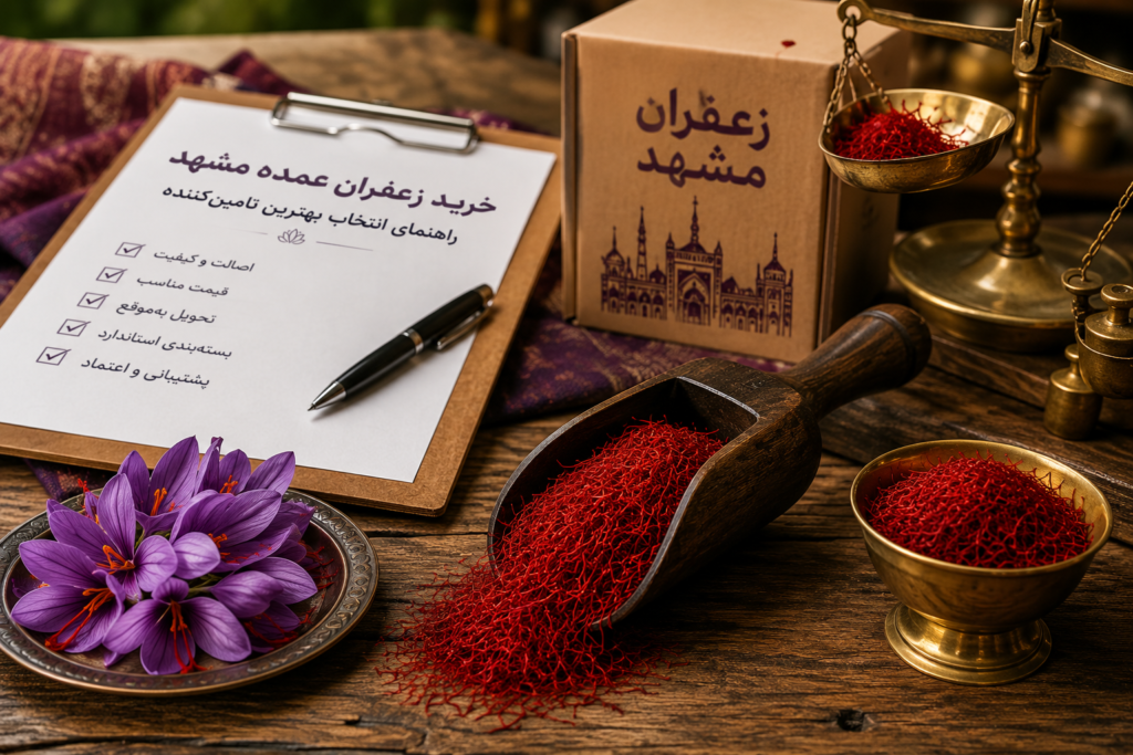 خرید زعفران عمده مشهد