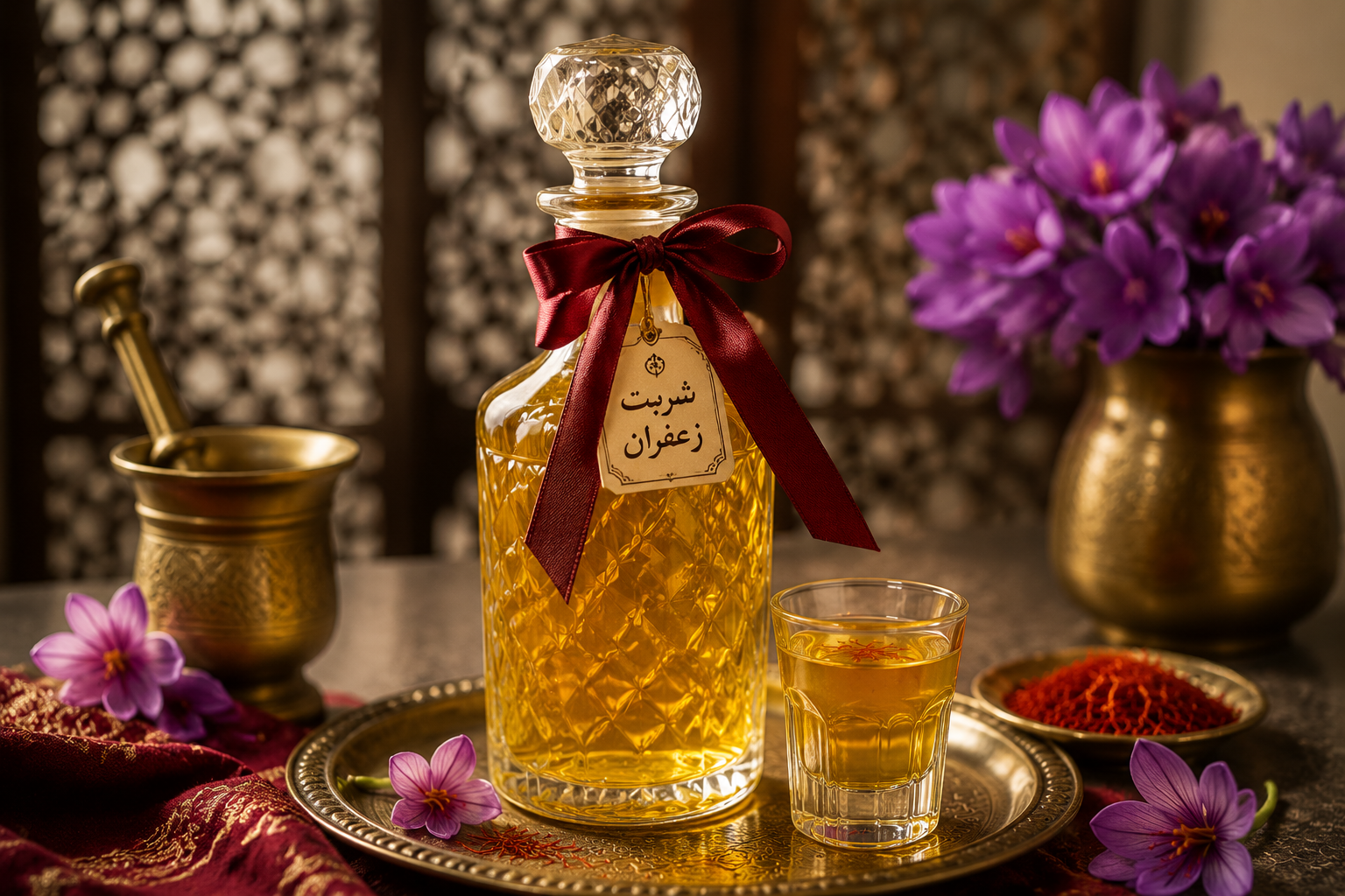 شربت زعفران مجلسی