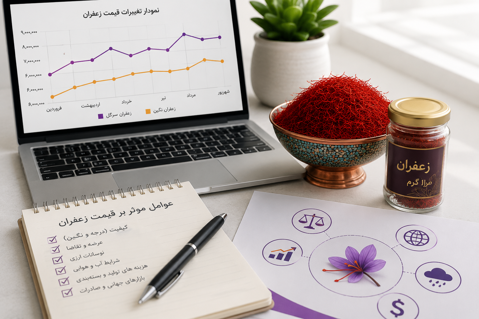 قیمت زعفران یک گرمی امروز