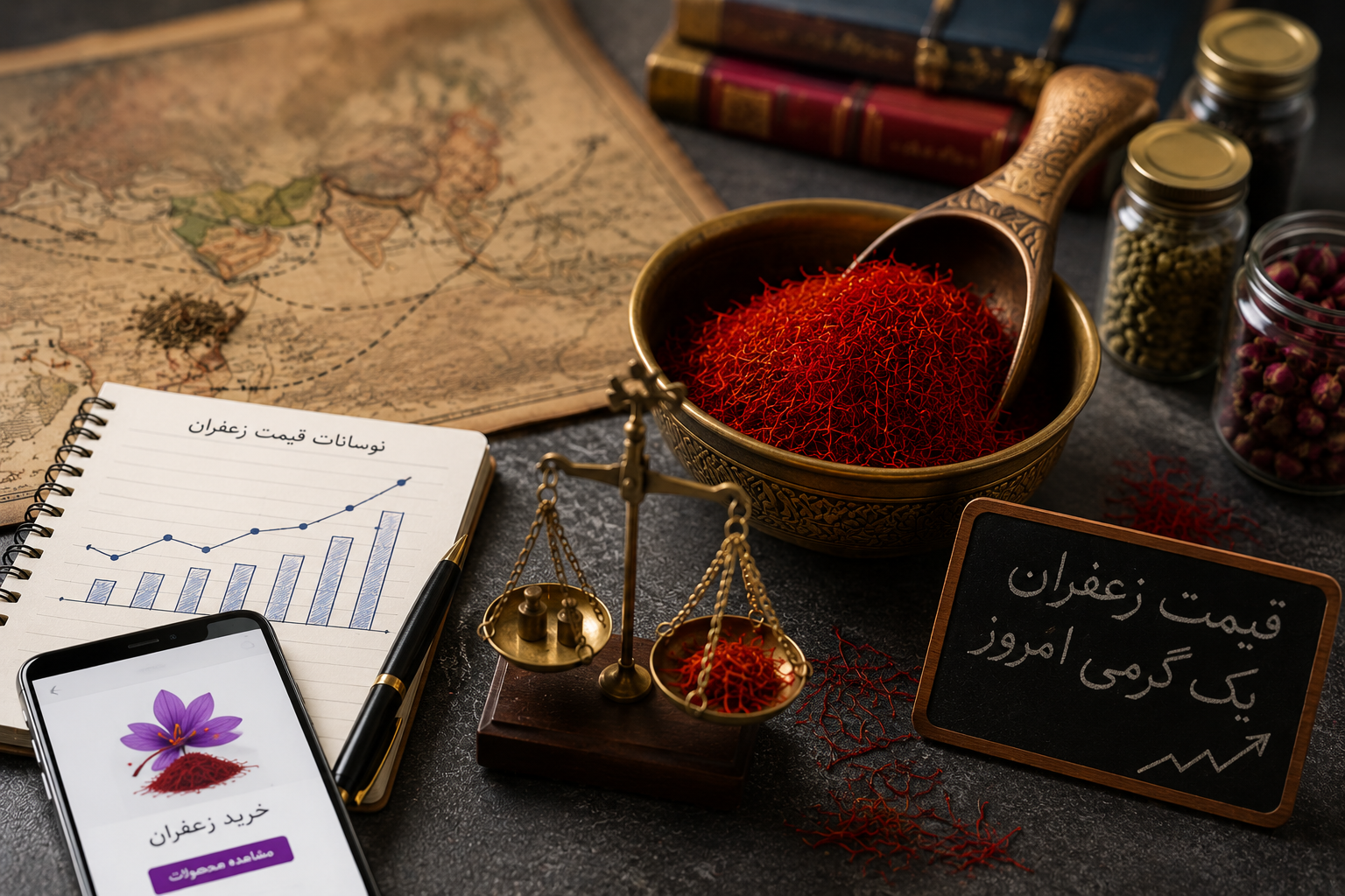 قیمت زعفران یک گرمی امروز